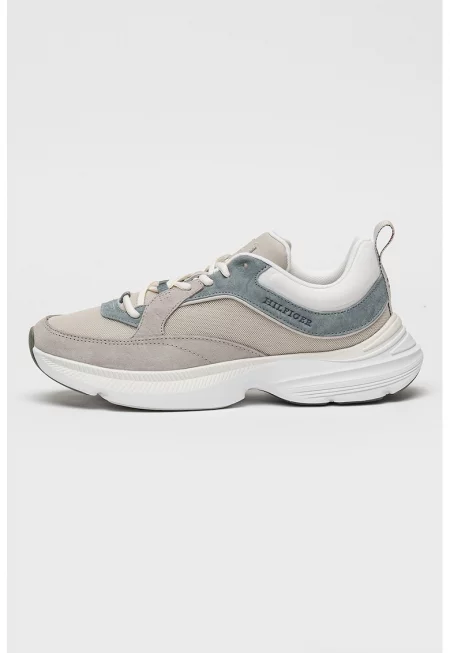 Спортни обувки Dynafast с велур - Прашно синьо/Сиво-бежов