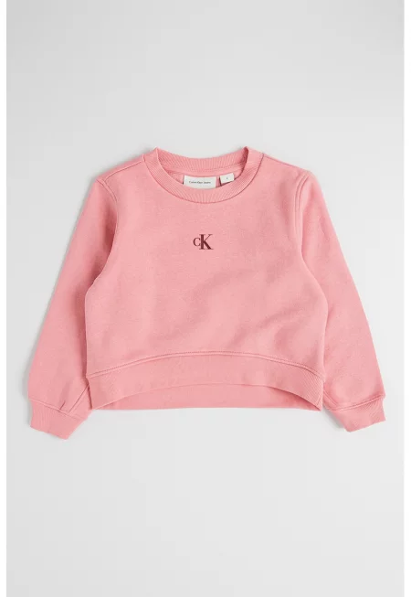 Суитшърт с памук - Розово