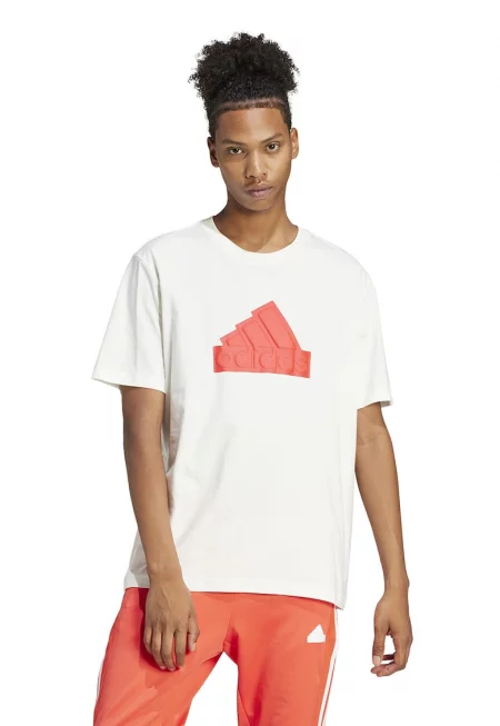 Тениска от памук с овално деколте