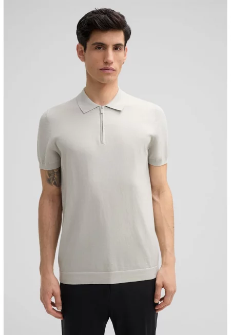 Тениска Regular Fit с поло яка 30045704 - Сив