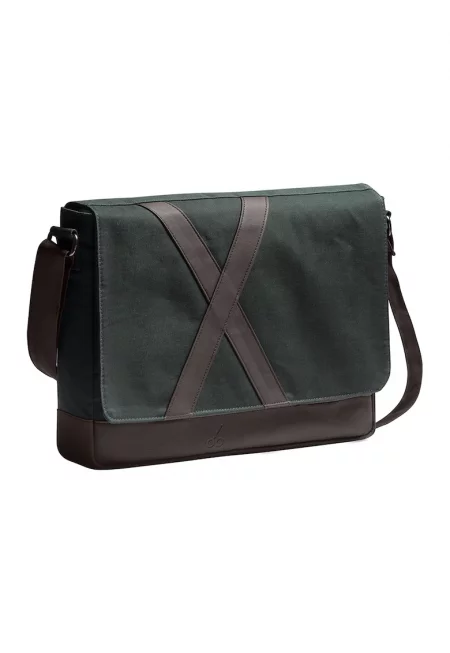 Унисекс чанта през рамо Nevend Asphalt - Тъмнокафяв/Антрацитно сиво