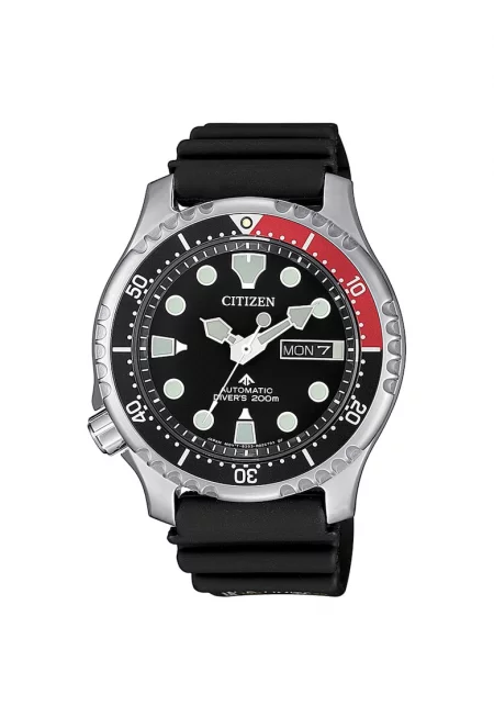 Унисекс часовник -  Стомана/Каучук - Автоматичен - Черен