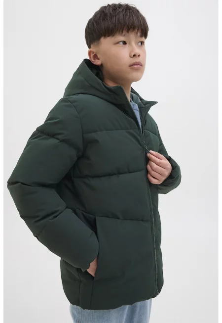 Ватирано зимно яке с джобове