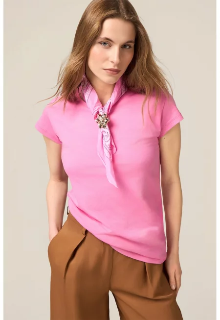 Вталена тениска - Пастелнорозов