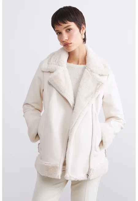 Яке от еко кожа с еко пух