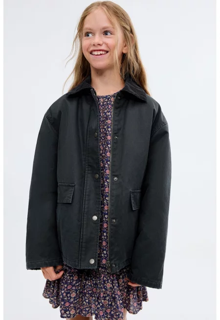 Яке с памук с паднали ръкави