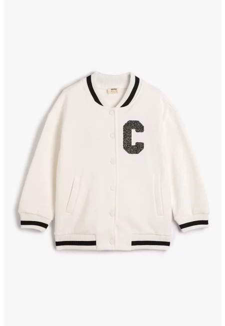 Яке Varsity с бляскав мотив