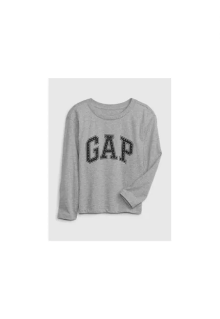 Блуза за момиче -  303611804 - Органичен памук - Сива - Сив