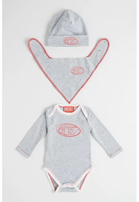 Боди - шапка и бандана Sissy с лого