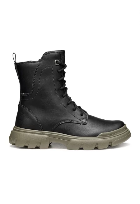 Боти от еко кожа - Черен