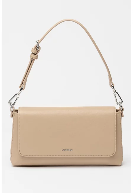 Чанта Baguette от еко кожа - Сиво-кафяв