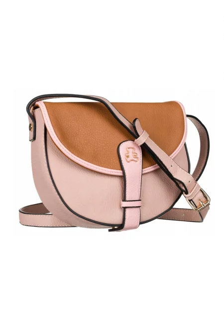 Чанта [DH] ORANGE Crossbody Екологична кожа - Розово