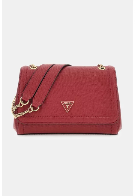 Чанта през рамо от еко кожа с презрамка тип верижка