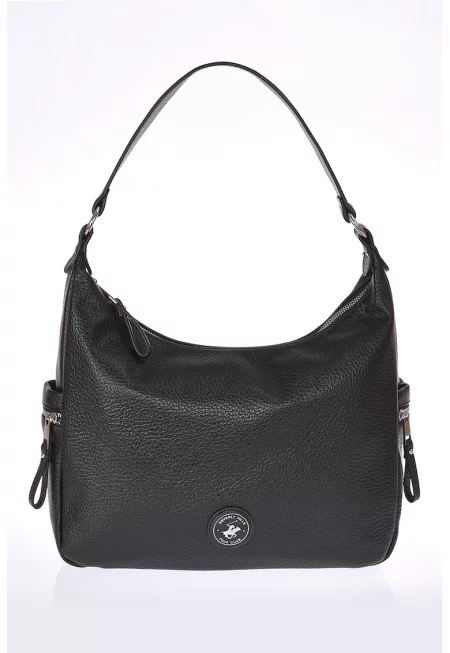 Чанта за рамо от еко кожа - Черен