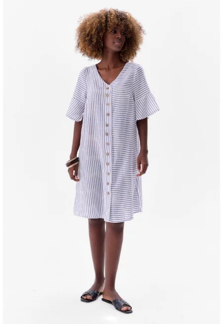 Cristina Linen Blend Dress