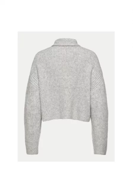 Дамска блуза -  304497322 - Полиестер/Акрил - Сива - Сив