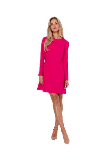 Дамска мини рокля - Made of Emotion - Ablivuh - Розово