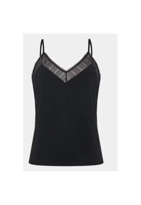 Дамска нощница  303152062 - Памук/Модал - Черен