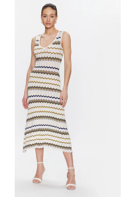 Дамска рокля -  302901852 - Вискоза/Полиамид - Бежов