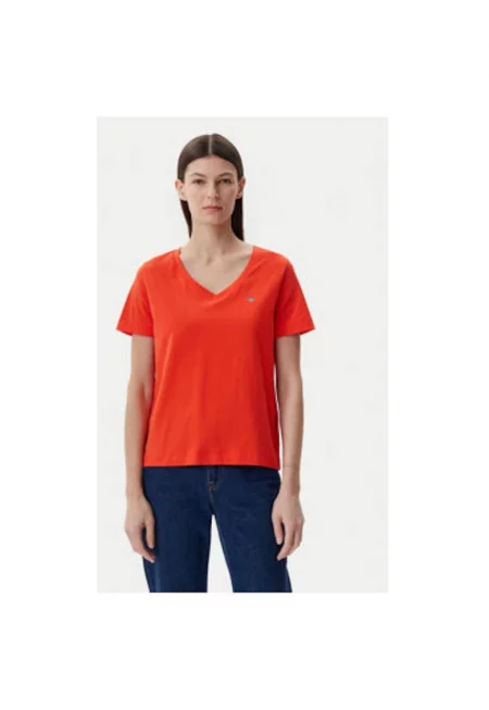Дамска тениска  4200750 - Памук - Оранжев