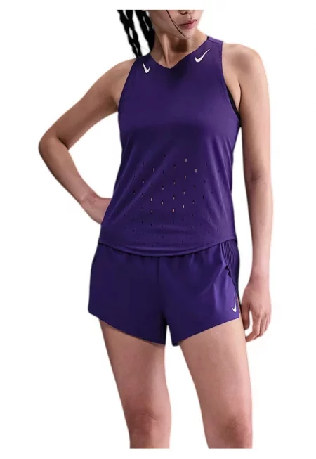 Дамска тениска за бягане  AeroSwift Dri-FIT ADV FW 2025 - Тъмно лилаво