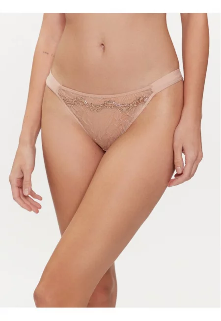 Дамски бикини -  303815004 - Найлон/Еластан - Бежов - Бежов