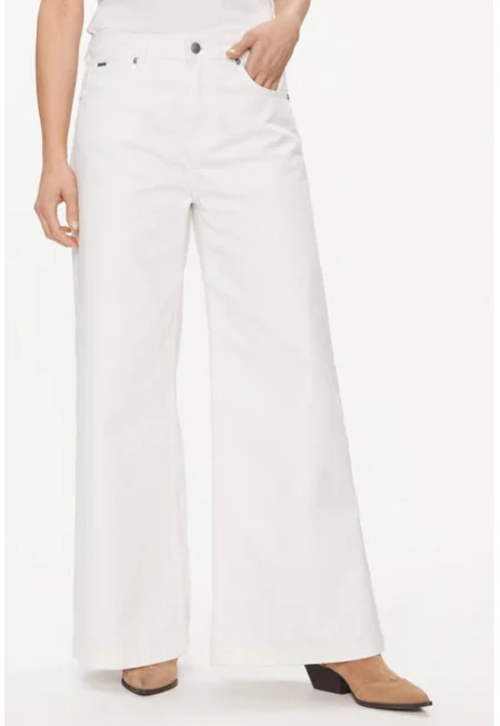 Дамски дънки -  303679224 - Памук - Бял - Бял