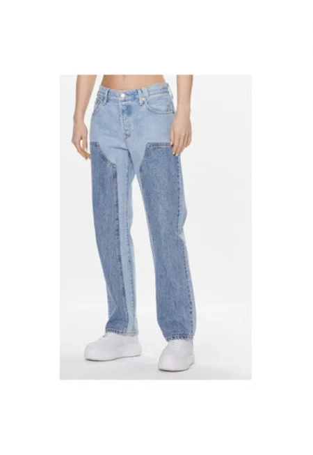 Дамски дънки -  303866013 - Памук - Син - Син