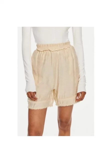 Дамски къси панталони -  304000416 - Модал/Полиестер - Бежов - Бежов