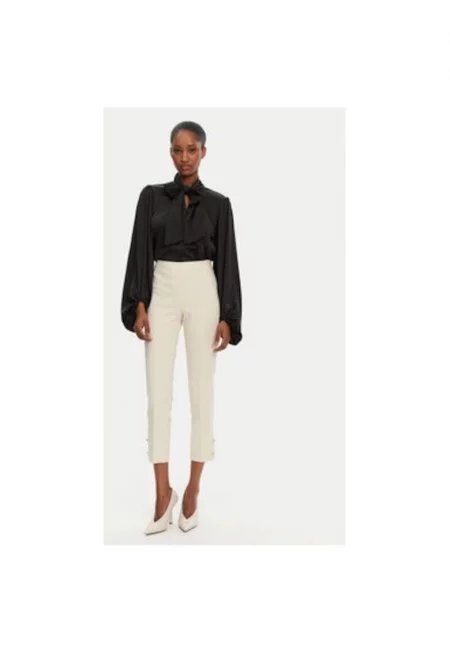 Дамски панталон -  305264886 - Полиестер - Бежов - Бежов