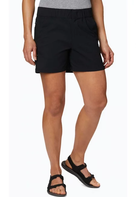 Дамски шорти за трекинг -  Saturday Trail - найлон - еластан - черни - Черен