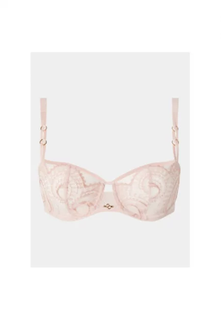Дамски сутиен -  303815059 - Найлон/Еластан - Розов