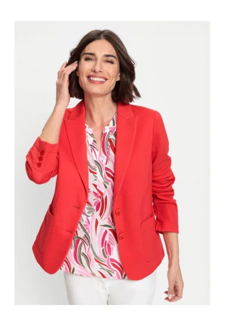 Дамско яке -  67171 - Полиестер - Червено