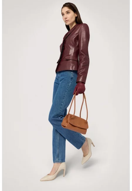 Дънки с миди талия - Син