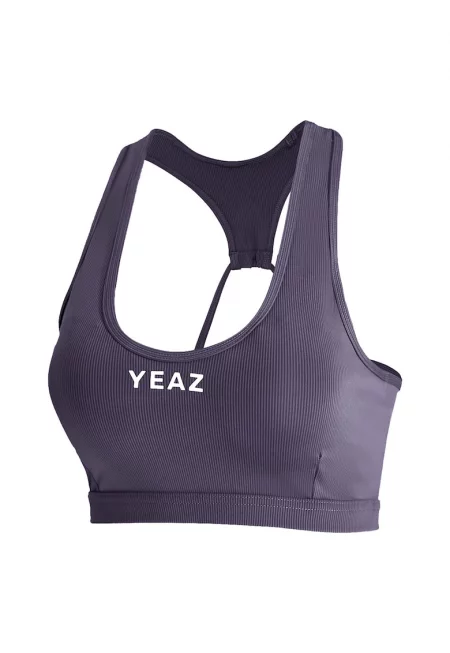 Фитнес бюстие ATTITUDE 29005 с отвор на гърба - Сив