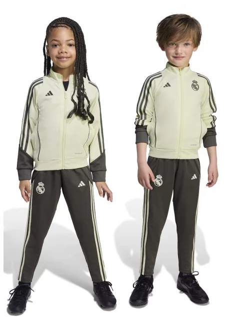 Футболен екип Real Madrid с лого - Бледозелен/Каки