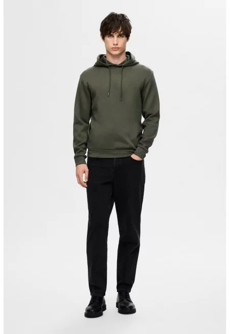 Худи с връзка - Аква зелено