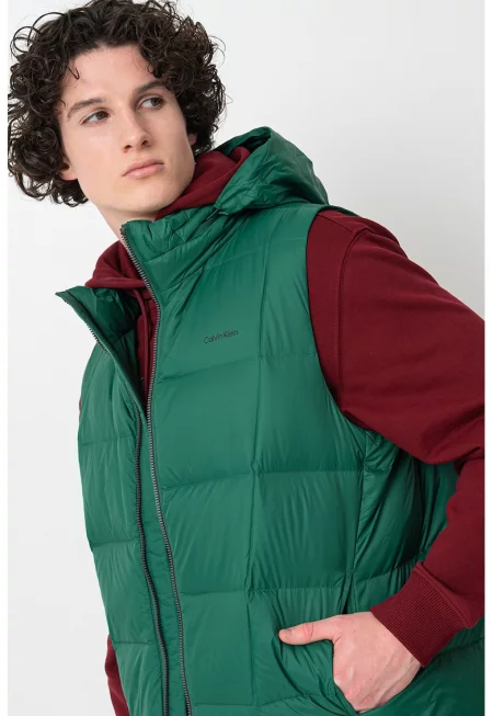 Капитониран елек - Зелен