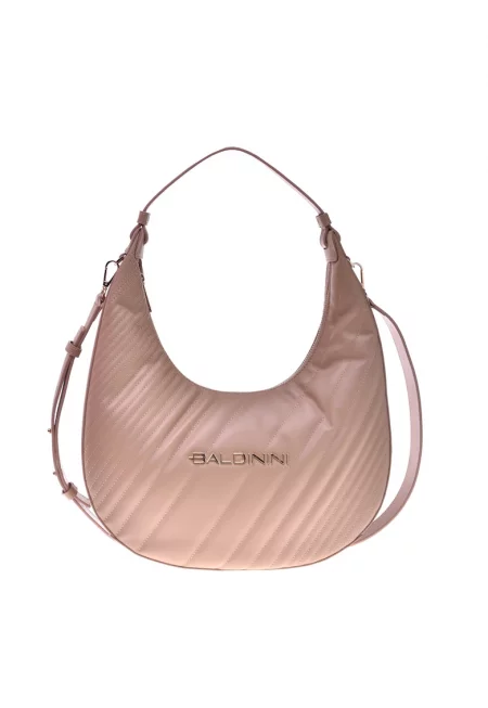 Капитонирана кожена чанта за рамо