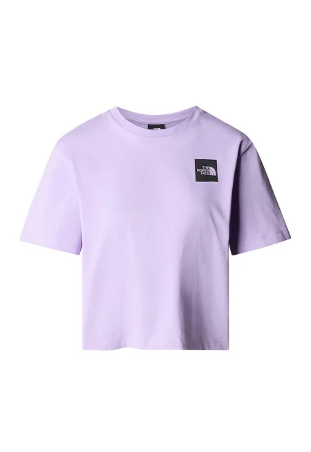 Къса тениска с овално деколте