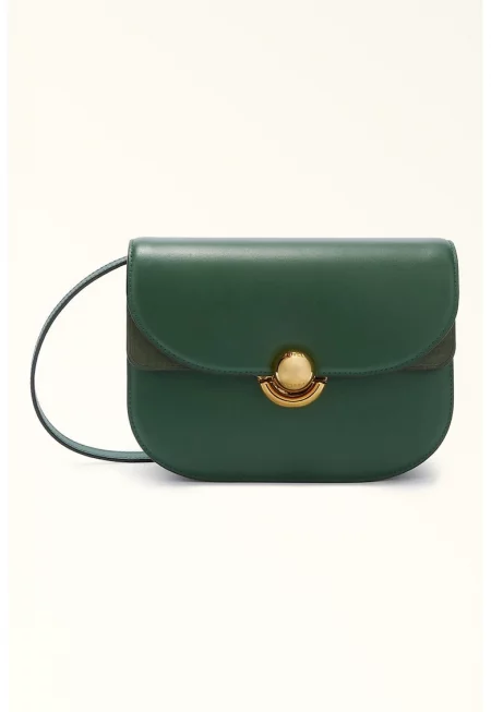 Кожена чанта през рамо Sfera - Зелен