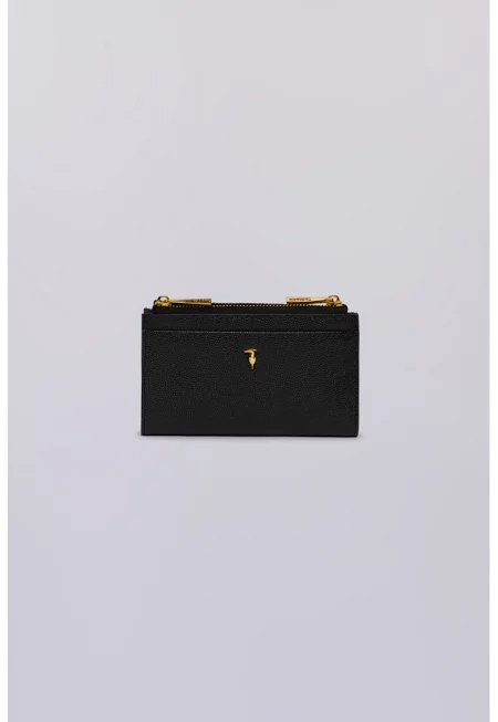 Кожено портмоне с двойно прегъване