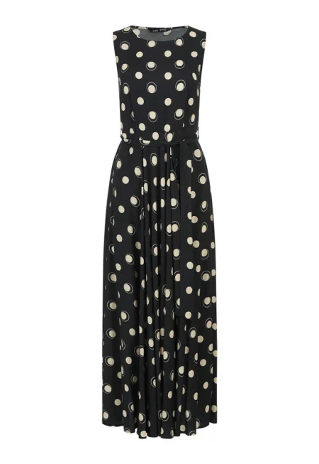 Макси рокля с принт на точки