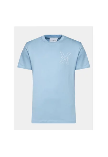 Мъжка тениска -  303886059 - Памук - Син - Син