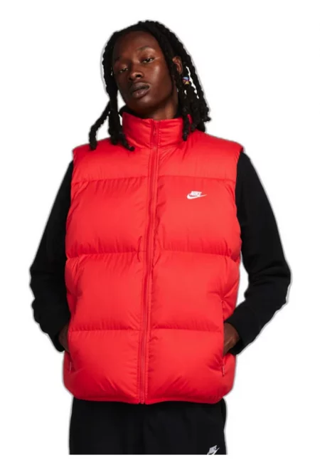 Мъжка жилетка  M NK TF CLUB PUFFER VEST - Полиестер - Червен - Червен