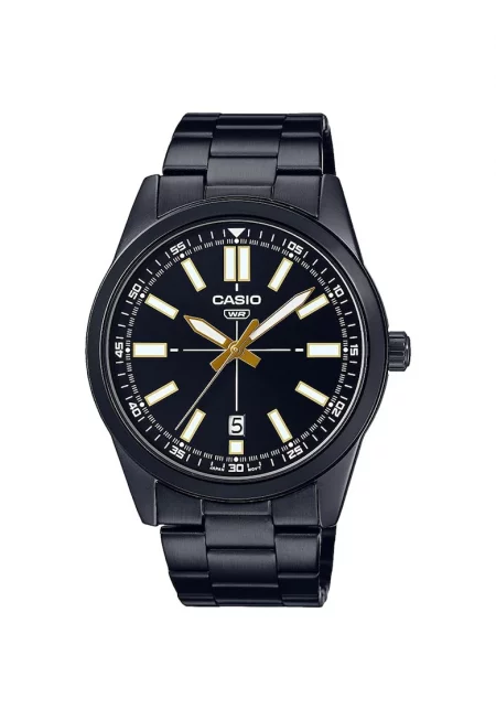 Мъжки часовник -  Колекция MTP-VD MTP-VD02B-3E - Черен