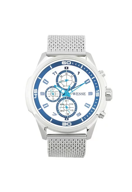 Мъжки часовник  модел WWG400103M - сребрист - стоманена каишка - водоустойчивост 5 ATM
