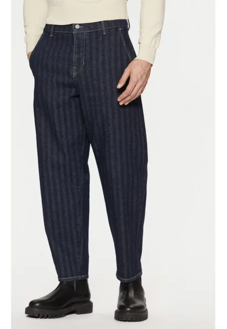 Мъжки дънки -  304554179 - Памук - Син - Син