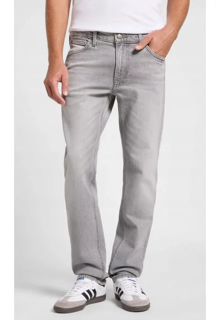 Мъжки дънки  DAREN - сиви - памук - ниска талия - класическа кройка