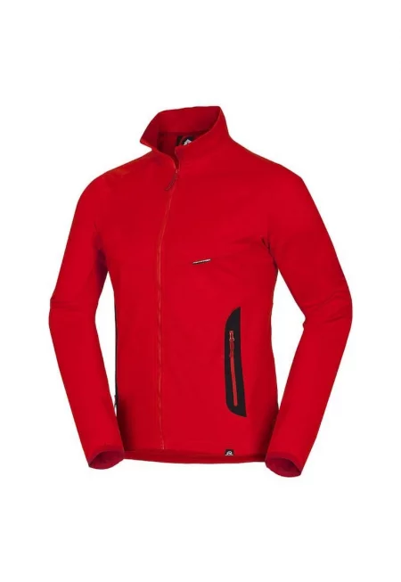 Мъжки суичър fleece melange neted Aden - Червен